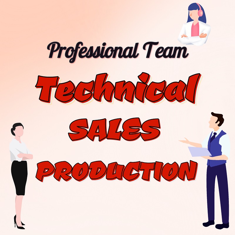 Squadra professionale: Tecnica, Vendite e Produzione